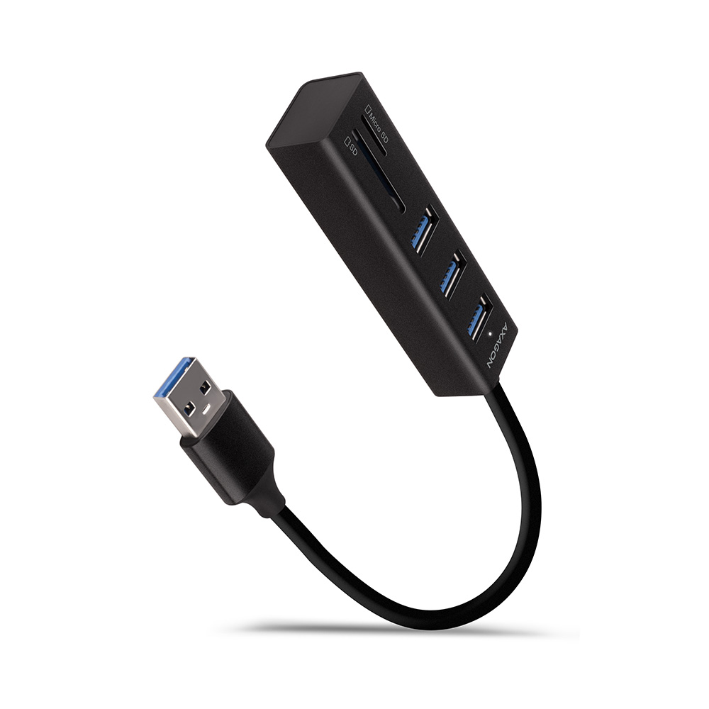Pilt AXAGON SuperSpeed USB-A Hub and Card Reader | HMA-CR3A
