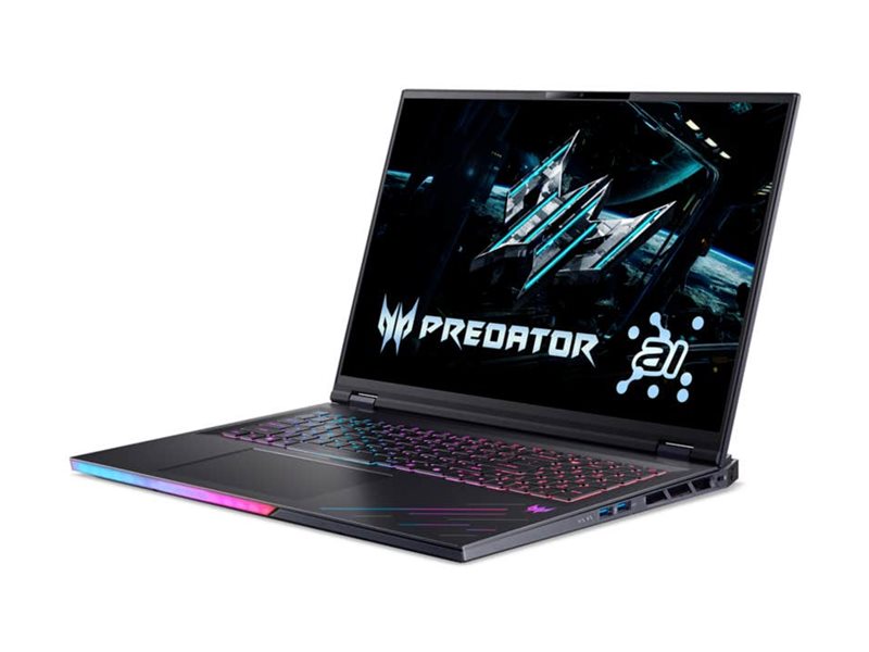 Pilt Acer Predator Helios Neo 18 AI PH18-73-94FE 18" FHD i9-275HX/32GB/NVIDIA GF RTX 5080/Win11/ENG kbd/Black/2Y Warranty | Acer