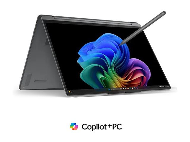 Pilt Lenovo Yoga 9 2-in-1 14ILL10 | Luna Grey | 14 " | OLED | Touchscreen | 2.8K WQXGA+ | 2880 x 1800 pixels | Intel Core Ultra 7 | 258V | 32 GB | Soldered LPDDR5x | Solid-state drive capacity 1000 GB | Intel Arc Graphics 140V | Windows 11 Pro | 802.11be | Bluetooth version 5.4 | Keyboard language English | Keyboard backlit | Warranty 24 month(s) | Battery warranty 12 month(s)