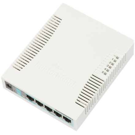 Pilt MikroTik | Switch | RB260GS | Web managed | Desktop | SFP ports quantity SFP ports quantity 1 | Power over Ethernet (PoE) ports quantity 1 | 12 month(s)