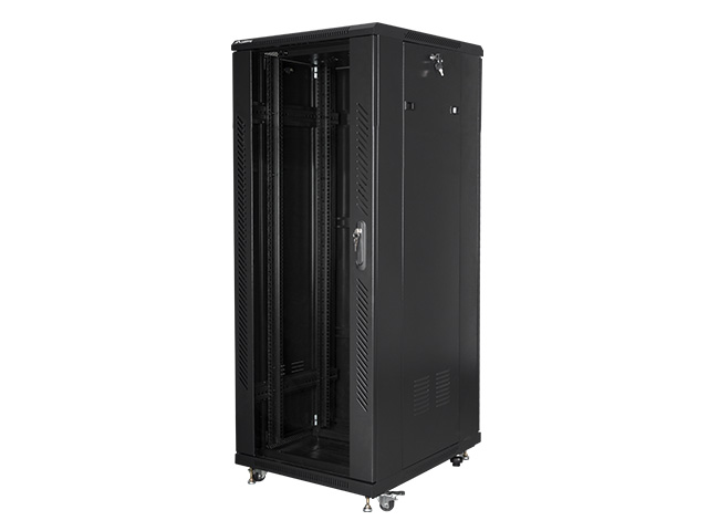 Pilt Lanberg | Rack cabinet 19" free-standing 32U/600x800 (flat pack) | FF01-6832-12B | Black