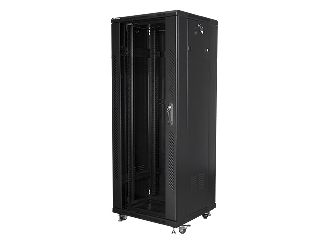 Pilt Lanberg | Rack cabinet 19" free-standing 32U/600x600 (flat pack) | FF01-6632-12B | Black