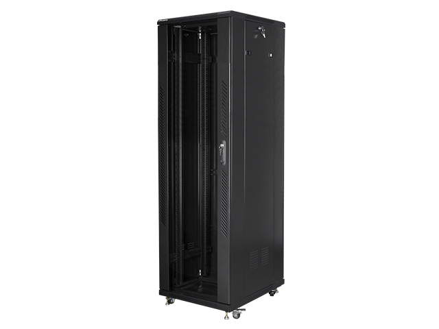 Pilt Lanberg | Rack cabinet 19" free-standing 42U/600x800 (flat pack) | FF01-6842-12B | Black