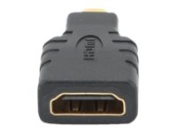 Pilt Gembird | HDMI to Micro-HDMI adapter | Black | HDMI | micro HDMI