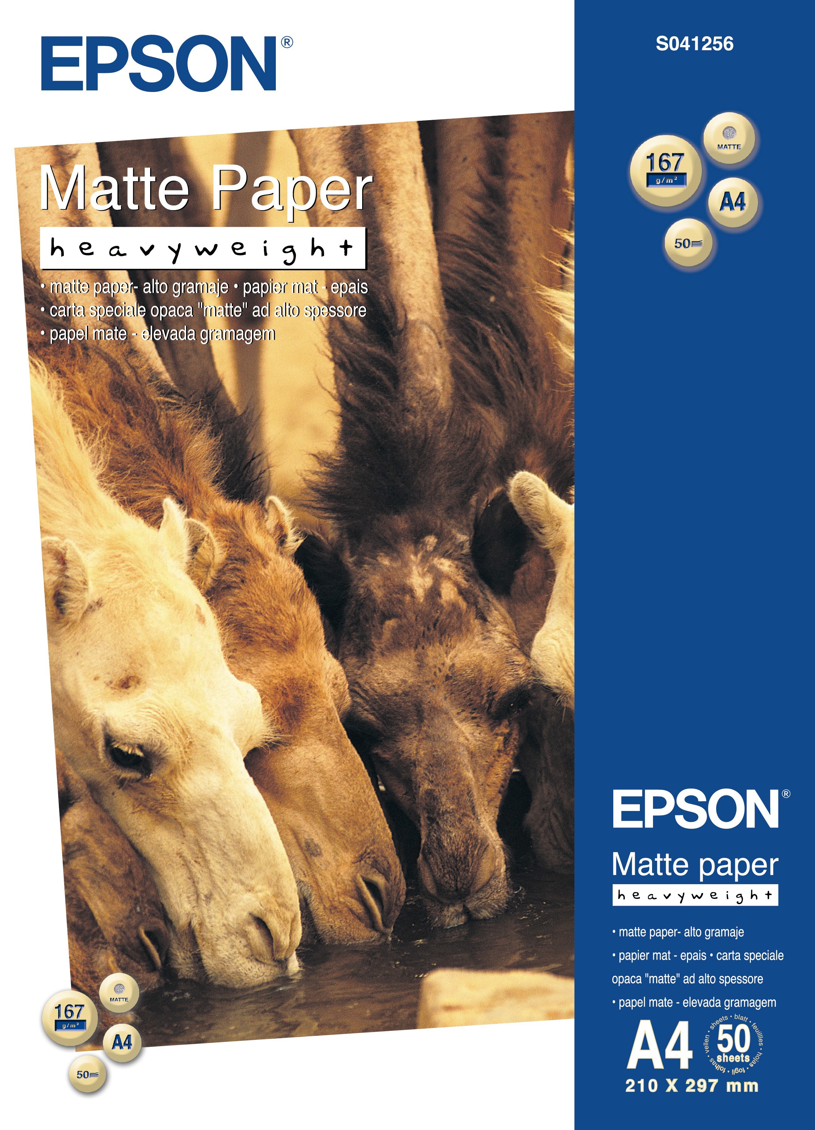 Pilt Matte Paper Heavy Weight, DIN A4, 167g/mÂ², 50 Sheets