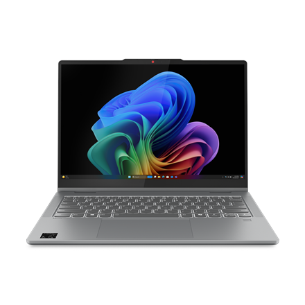 Pilt Lenovo IdeaPad 5 2-in-1 14Q8X9 | Luna Grey | 14 " | OLED | Touchscreen | WUXGA | 1920 x 1200 pixels | Glossy | Snapdragon X Plus | X1P-42-100 | 16 GB | Soldered LPDDR5x | Solid-state drive capacity 1000 GB | Qualcomm Adreno GPU | Windows 11 Home | 802.11be | Bluetooth version 5.4 | Keyboard language English | Keyboard backlit | Warranty 24 month(s) | Battery warranty 12 month(s)