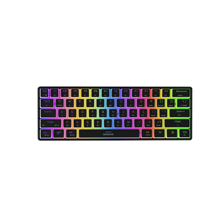 Pilt Genesis THOR 660 G2 | Gaming keyboard | Wireless/Wired | US | Black | 2.4 GHz, Bluetooth, USB | Linear