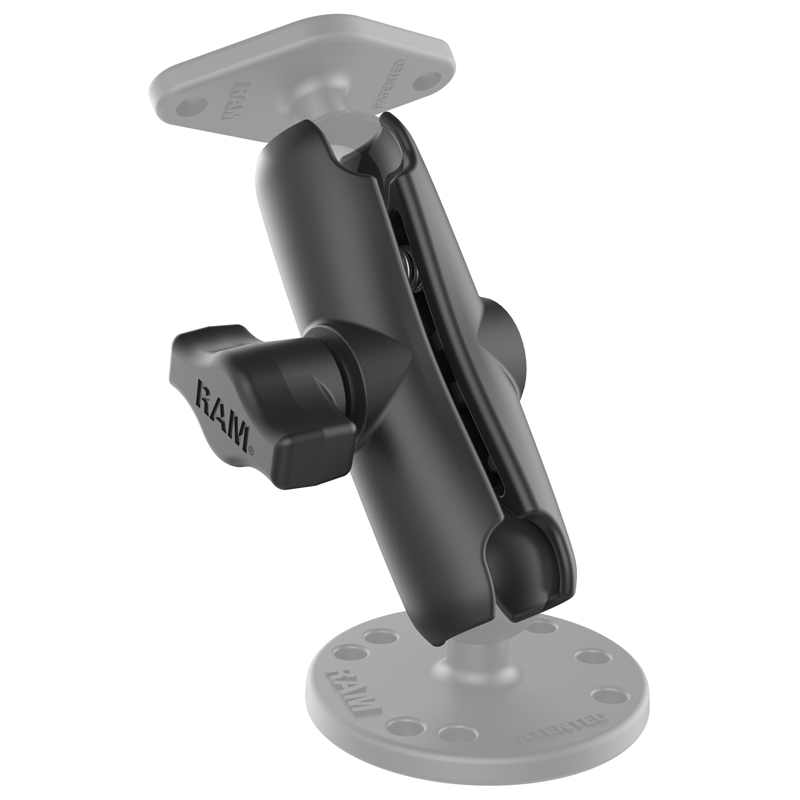 Pilt RAM mounts | Double Socket Arm - B Size Long | RAM-B-201U-C | Black