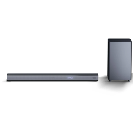 Pilt Sharp HT-SBW460 3.1 Soundbar with Wireless Subwoofer and Dolby Atmos for TV above 40", HDMI ARC/CEC, Bluetooth, 95cm, Black | Sharp | TV SoundBar with Wireless Subwoofer | HT-SBW460 | Black | No | USB port | Bluetooth | 440 W | Wireless connection