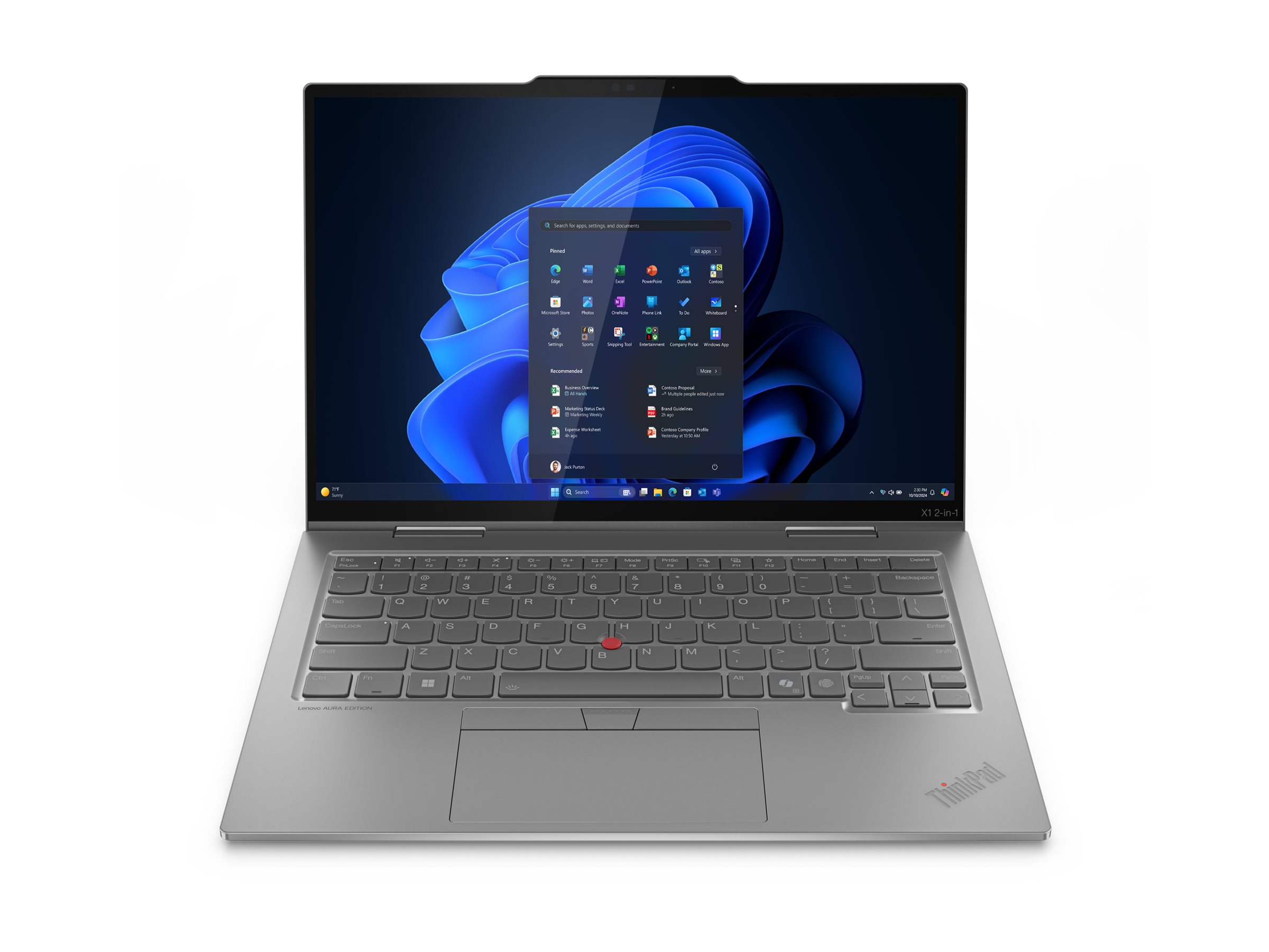 Pilt Lenovo ThinkPad X1 2-in-1 G10 | 14 " | Touchscreen | WUXGA | Intel Core Ultra 7 | 258V | 32 GB | Solid-state drive capacity 1000 GB | Intel Arc Graphics 140V | Windows 11 Pro | LTE Upgradable | Keyboard language English | Keyboard backlit | Warranty 36 month(s) | Battery warranty 12 month(s)