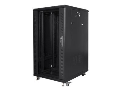 Pilt Lanberg | Rack cabinet 19" free-standing 22U/600x800 (flat pack) | FF01-6822-12B | Black