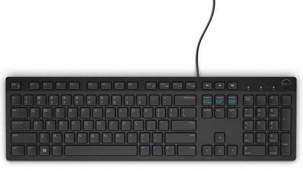 Pilt Dell | Keyboard | KB216 | Multimedia | Wired | NORD | Black