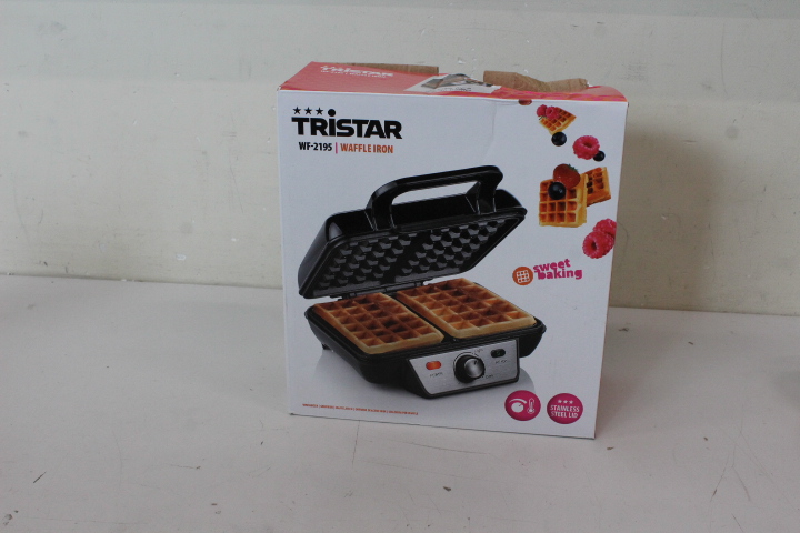 Pilt SALE OUT.  | Tristar | Waffle maker | WF-2195 | 1000 W | Number of pastry 2 | Belgium | Black | DAMAGED PACKAGING