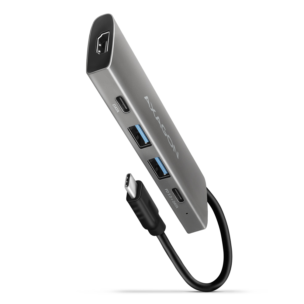 Pilt AXAGON Multi-port USB-C 10Gbps hub, 13cm | HMC-5G21