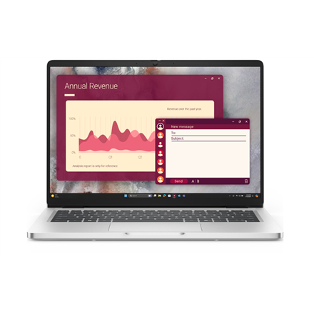 Pilt Dell Pro 14 PC14250 | 14 " | FHD+ | Anti-glare | Intel Core Ultra 7 | 255U | 32 GB | DDR5 | Solid-state drive capacity 512 GB | Intel Graphics | Windows 11 Pro | 802.11ax | Bluetooth version 5.3 | Keyboard language Nordic | Keyboard backlit | Warranty 36 month(s) | Battery warranty 12 month(s)