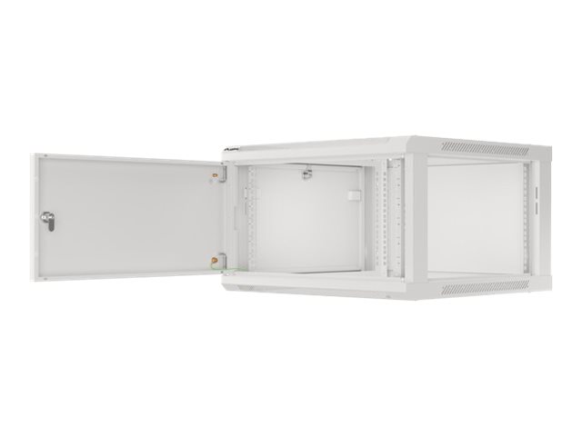Pilt Lanberg | Rack cabinet 19" wall-mount 12U/600x450 for self-assembly with metal door (flat pack) | WF01-6412-00S | Grey