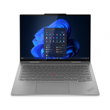 Pilt Lenovo ThinkPad X1 2-in-1 G10 | Grey | 14 " | IPS | Touchscreen | WUXGA | 1920 x 1200 pixels | Anti-glare | Intel Core Ultra 5 | 225U | 16 GB | Soldered LPDDR5x | Solid-state drive capacity 512 GB | Intel Graphics | Windows 11 Pro | 802.11ax | Bluetooth version 5.3 | LTE Upgradable | Keyboard language English | Keyboard backlit | Warranty 36 month(s) | Battery warranty 12 month(s)