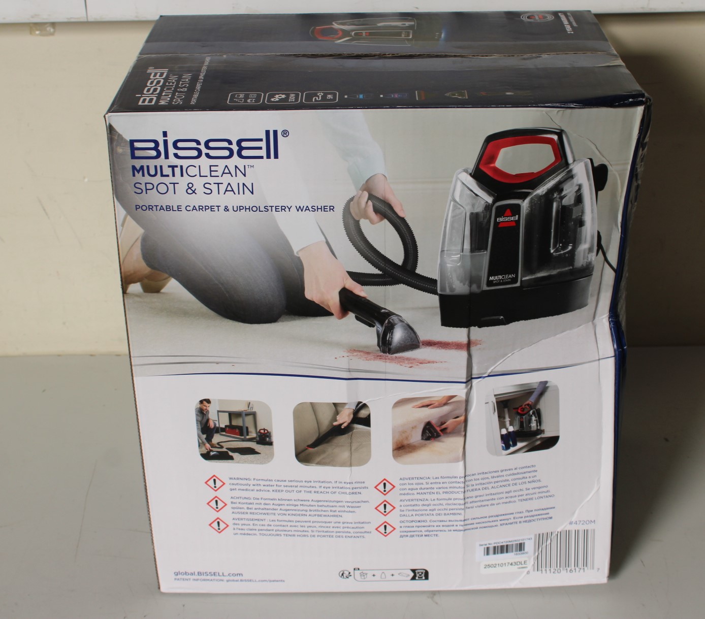 Pilt SALE OUT.  | Bissell | MultiClean Spot & Stain SpotCleaner Vacuum Cleaner | 4720M | Handheld | 330 W | Black/Red | Warranty 24 month(s) | DAMAGED PACKAGING