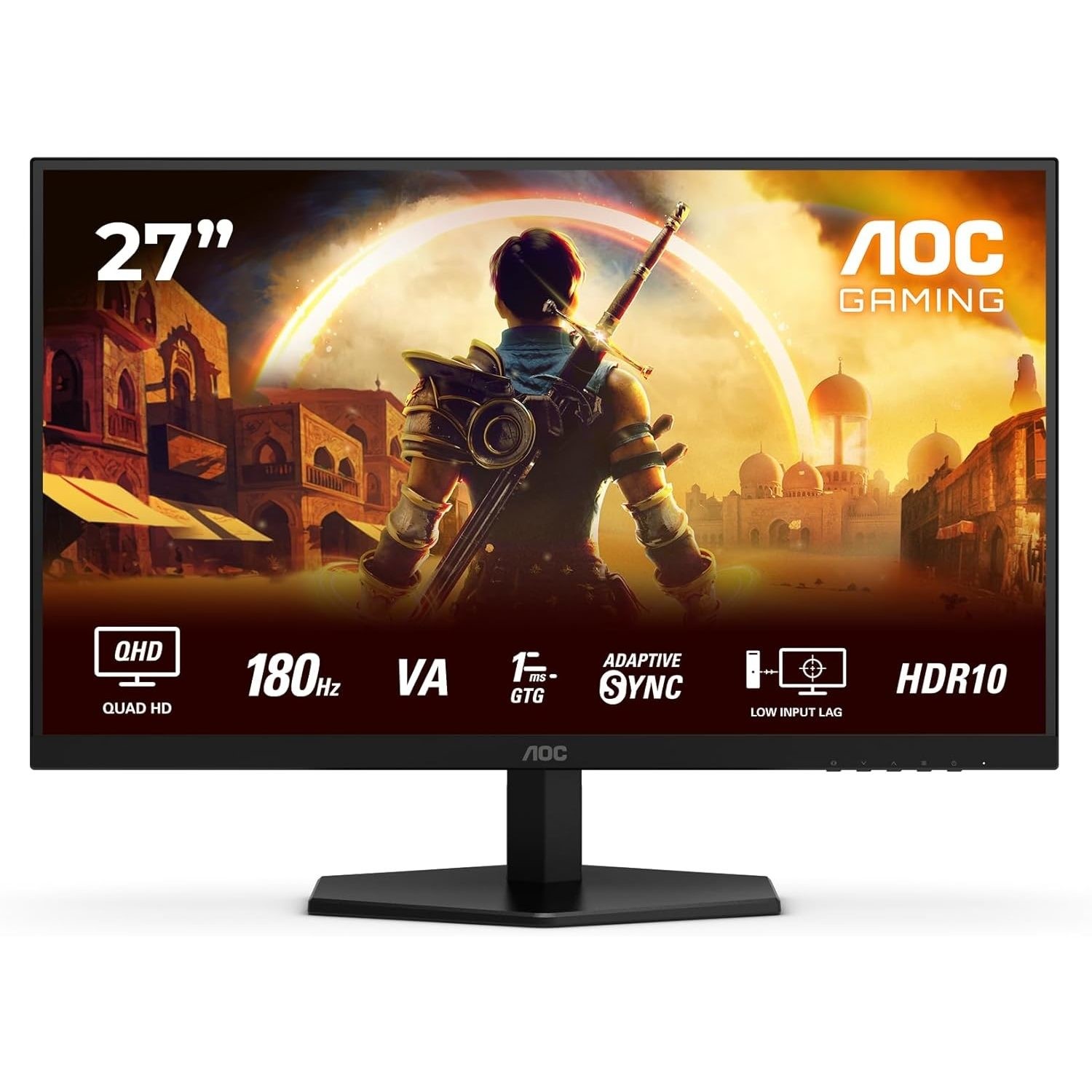 Pilt AOC Q27G42XNE | 27 " | VA | QHD | 16:9 | 180 Hz | 1 ms | 2560 x 1440 pixels | 300 cd/m² | HDMI ports quantity 2 | Black