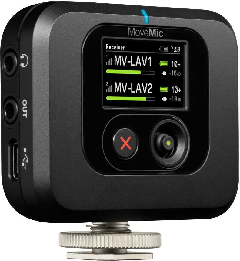 Pilt Shure Wireless Receiver For MoveMic | MV-R-Z6
