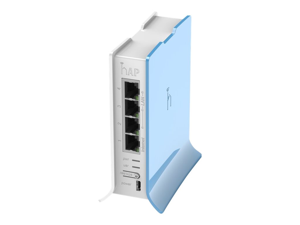 Pilt MikroTik | RB941-2nD-TC hAP Lite | Access Point | 802.11n | 2.4GHz | 10/100 Mbit/s | Ethernet LAN (RJ-45) ports 4 | MU-MiMO Yes | no PoE