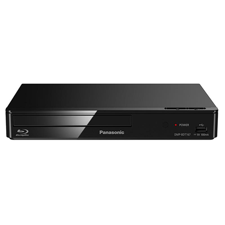 Pilt Panasonic Blu-ray Disc Player DMP-BDT167EG Xvid, MKV, MP4, FLAC, MP3, AAC, ALAC, DSD Wi-Fi USB connectivity