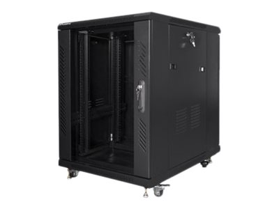 Pilt Lanberg | Rack cabinet 19" free-standing 15U/600x800 (flat pack) | FF01-6815-12B | Black