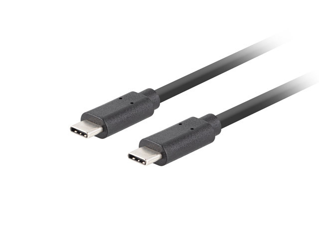 Pilt Lanberg USB-C 3.1 Gen 2 Cable, 10GB/s PD100W, 1.8 m | CA-CMCM-32CU-0018-BK | USB Type-C to USB Type-C