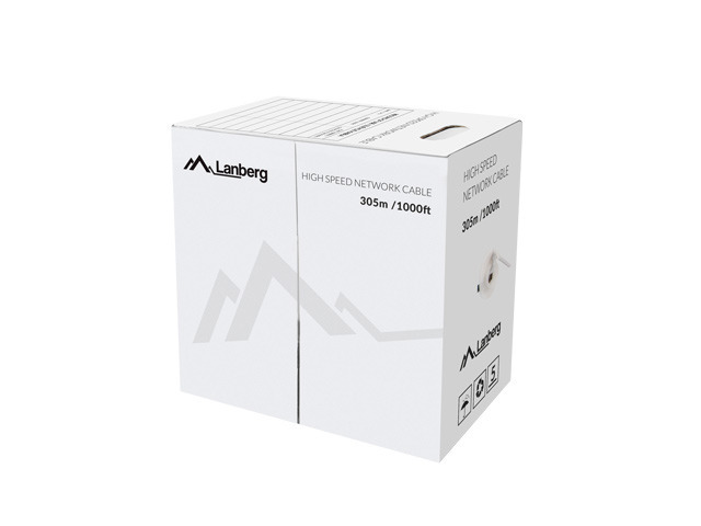 Pilt Lanberg LAN Cable Cat.6 UTP, Solid CU Fluke Passed | LCU6-12CU-0305-S | 305 m