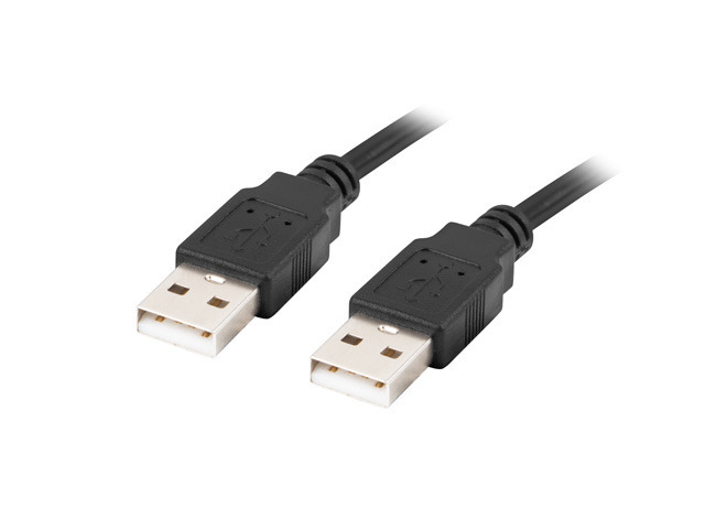 Pilt Lanberg Cable USB-A 2.0 | CA-USBA-20CU-0018-BK | USB Type-A to USB Type-A
