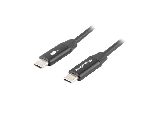 Pilt Lanberg USB-C 2.0 Cable, Quick Charge 4.0 | CA-CMCM-40CU-0018-BK | USB Type-C to USB Type-C | 1.8 m