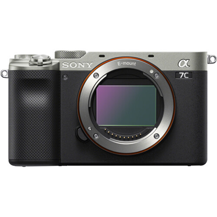 Pilt Sony Alpha A7C Full-frame Mirrorless Interchangeable Lens Camera, Body, Silver | Sony | Full-frame Mirrorless Interchangeable Lens Camera | Alpha A7C | Mirrorless Camera body | 24.2 MP | ISO sensitivity (max) 204800 | Display diagonal 3.0 " | Video recording | Wi-Fi | Fast Hybrid AF | Magnification 0.59 x | Viewfinder | CMOS | Silver