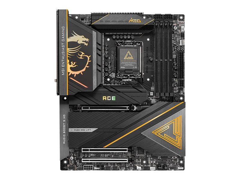 Pilt MSI MEG Z890 ACE | Processor family Intel | Processor socket LGA1851 | Supported hard disk drive interfaces SATA, M.2 | Number of SATA connectors 4