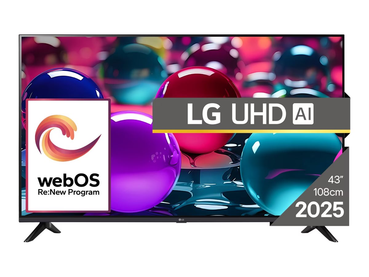 Pilt LG AI UA73 4K TV | 43UA73003LA | 43 | Smart TV | webOS 25 | UHD | Black