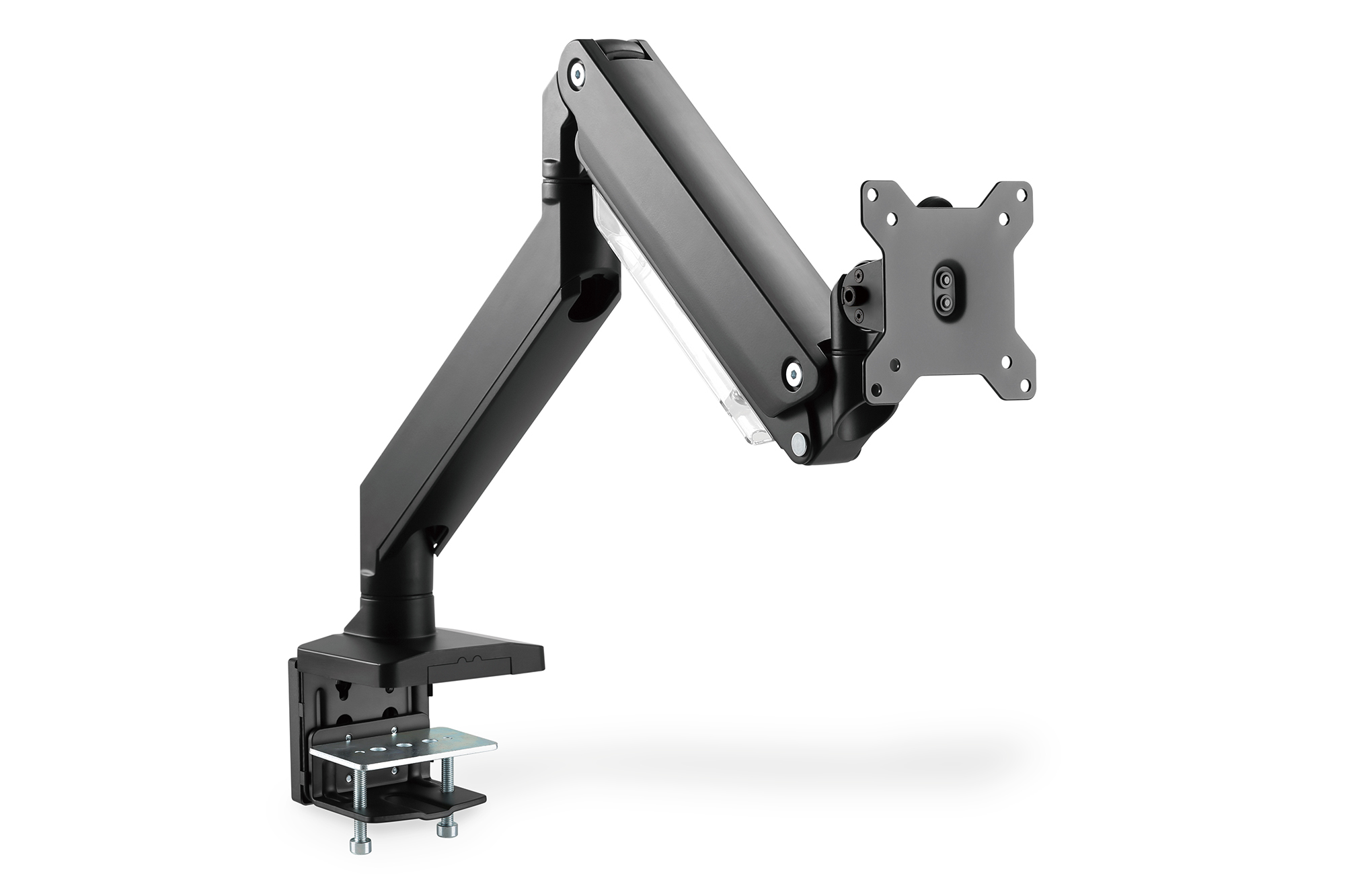 Pilt Digitus Desk Mount | Universal Single Monitor Mount with Gas Spring and Clamp Mount | Adjustable Height, Rotate, Tilt, Swivel | 15-35 " | Maximum weight (capacity) 15 kg | Black