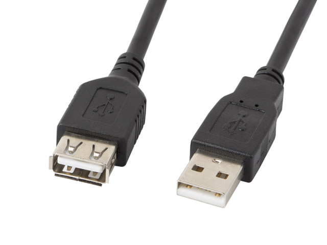 Pilt Lanberg USB-A 2.0 Cable, 3 m | CA-USBE-10CC-0030-BK | USB Type-A to USB Type-A