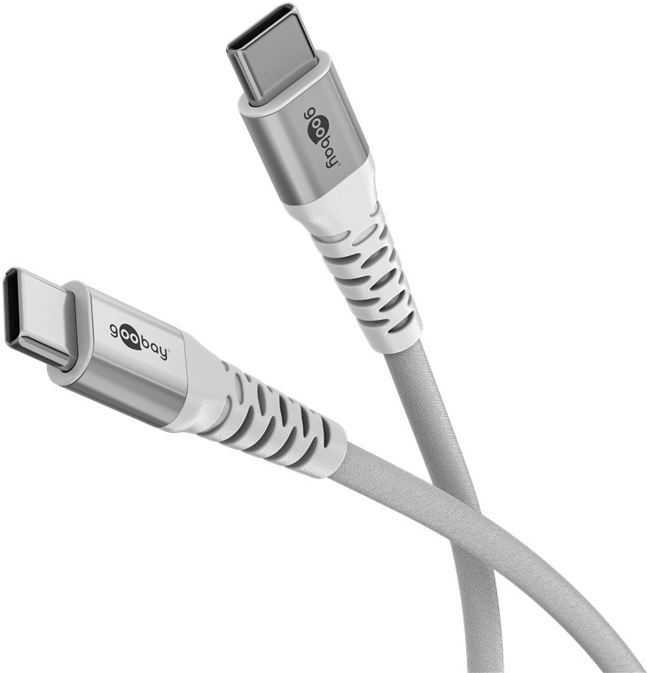 Pilt Goobay USB-C Supersoft Textile Cable with Metal Plugs | 70194