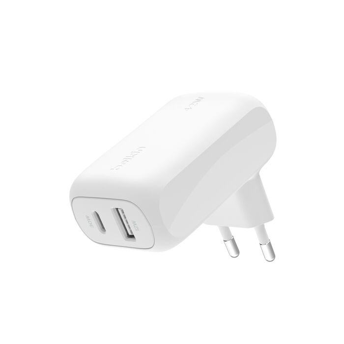 Pilt Belkin Dual-port wall charger, 42W | WCB009vfWH