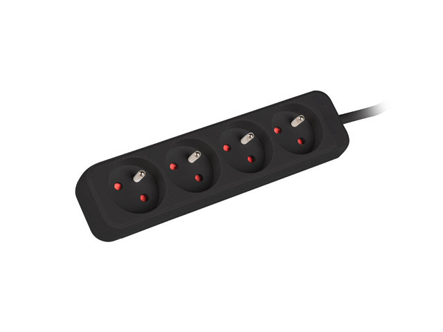 Pilt Power strip 1m 4x outlets for UPS system | PS0-04E-0100-IEC-BK | Sockets quantity 4