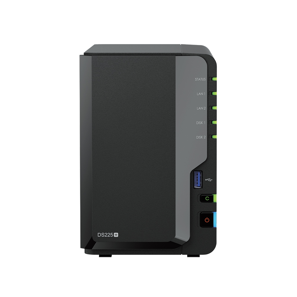 Pilt Synology DiskStation | DS225+ | Intel Celeron | J4125 | 2 GB | DDR4 | Black