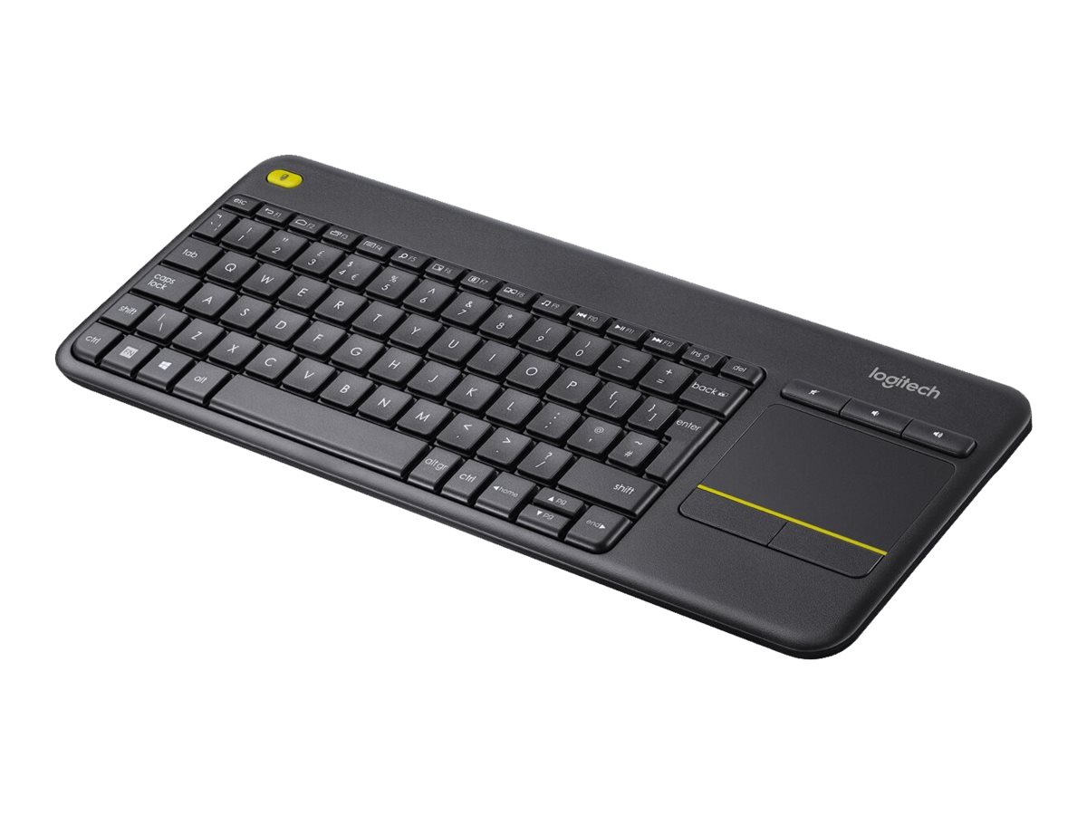 Pilt Logitech | K400 Plus | Keyboard with Trackpad | Wireless | NL | Black | USB port | 380 g