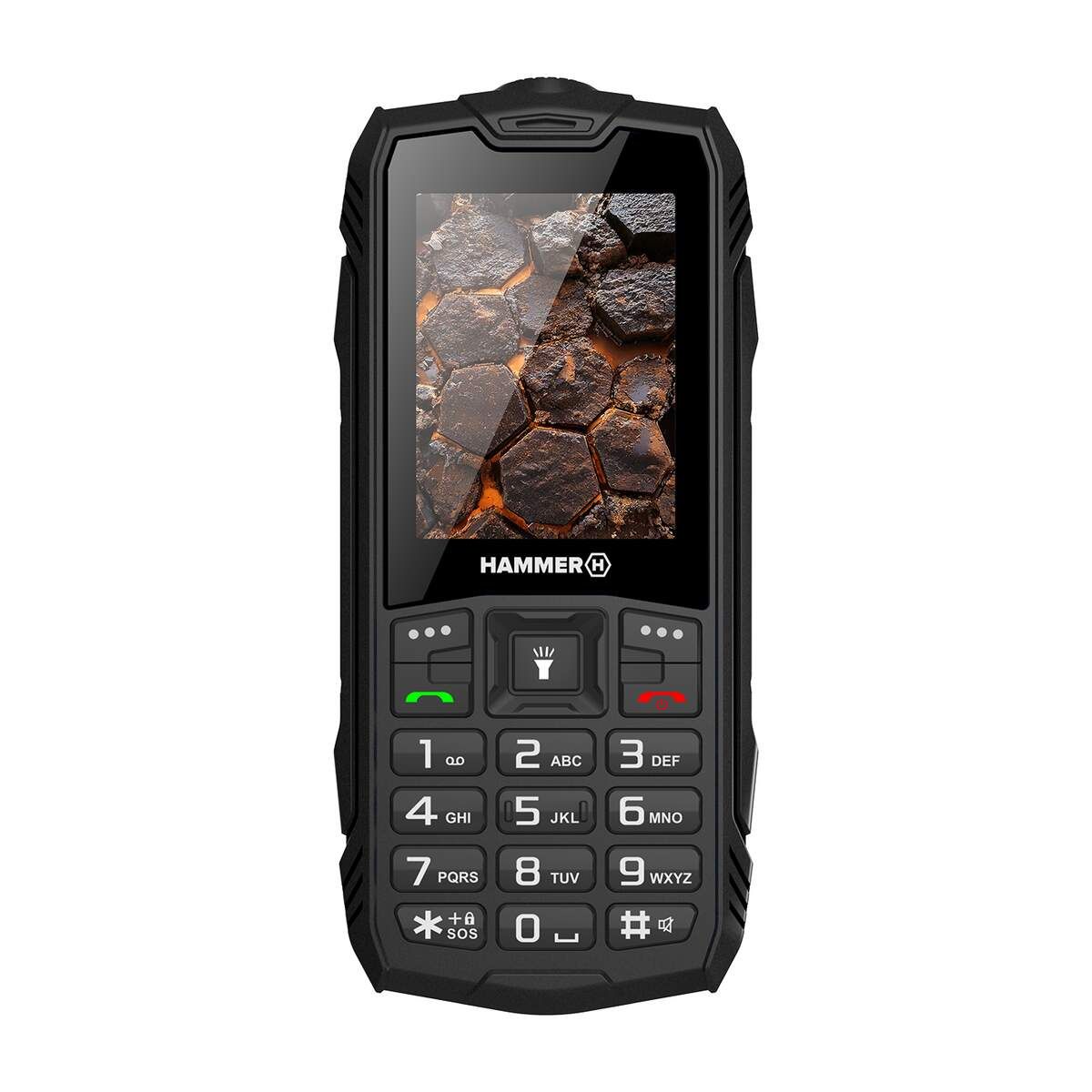 Pilt HAMMER ROCK LTE (Black) Dual SIM 2.4" IPS 240x320/128MB/48MB RAM/microSD/LTE | Hammer