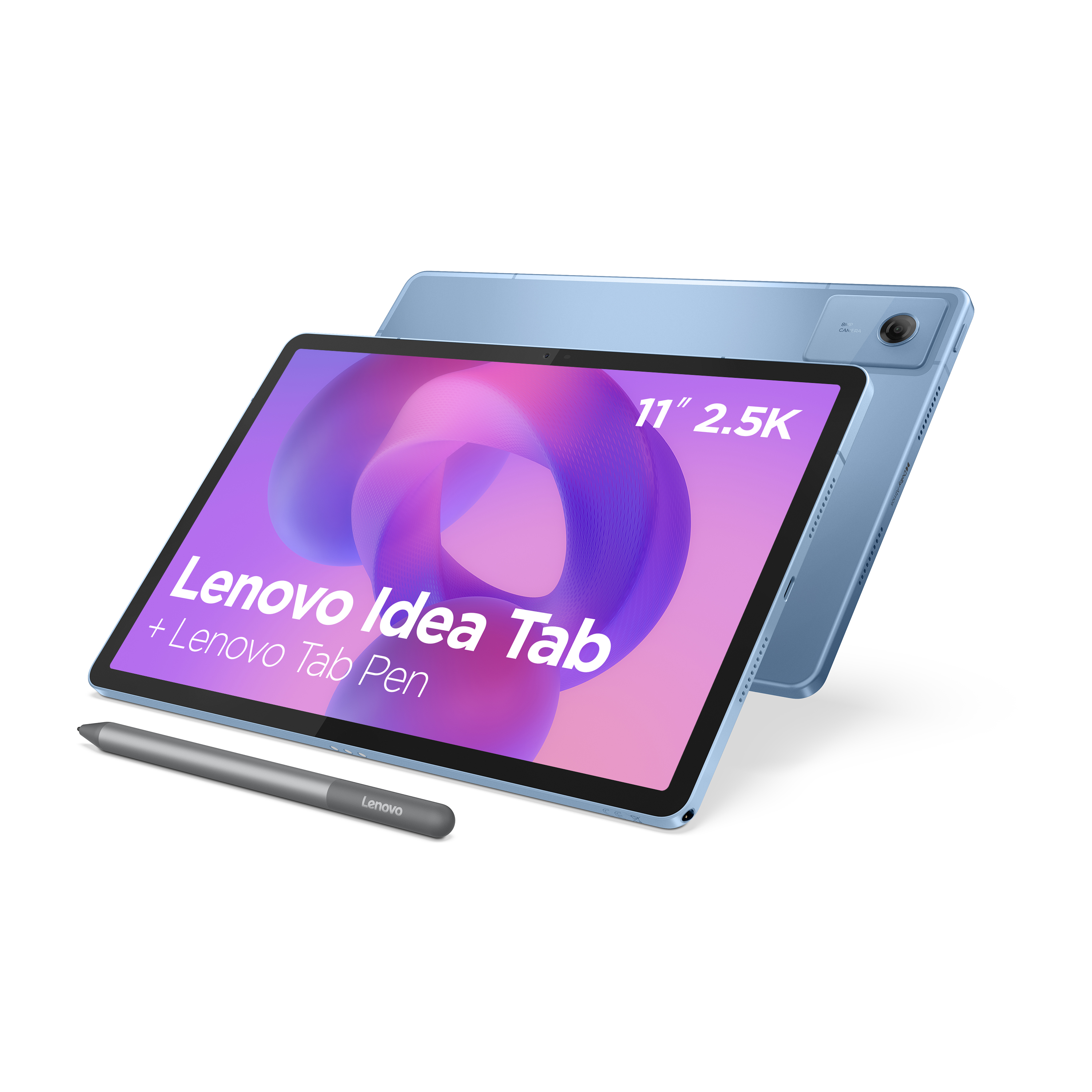 Pilt Lenovo Tab (without power adapter) | Idea Tab | 11 " | Polar Blue | IPS | 2560 x 1600 pixels | MediaTek | Dimensity 6300 | 8 GB | Soldered LPDDR4x | 128 GB | 5G | Wi-Fi | Front camera | 5 MP | Rear camera | 8 MP | Bluetooth | 5.2 | Android | 15 or Later | Warranty 24 month(s) | Lenovo Tab Pen