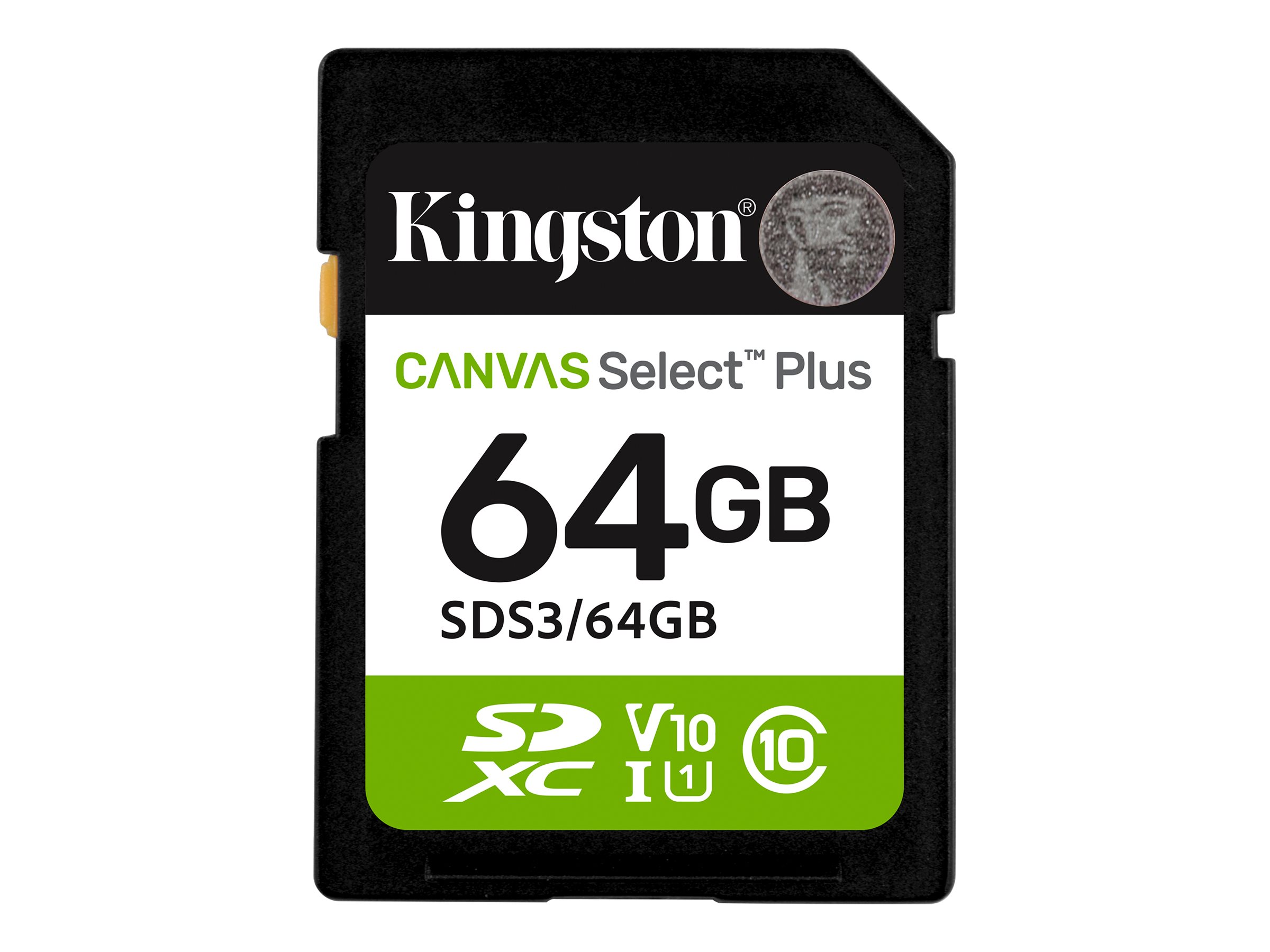 Pilt Kingston Select Plus | 64 GB | SD | Flash memory class Class 10, UHS-I, U1/U3, Video Class 10/30