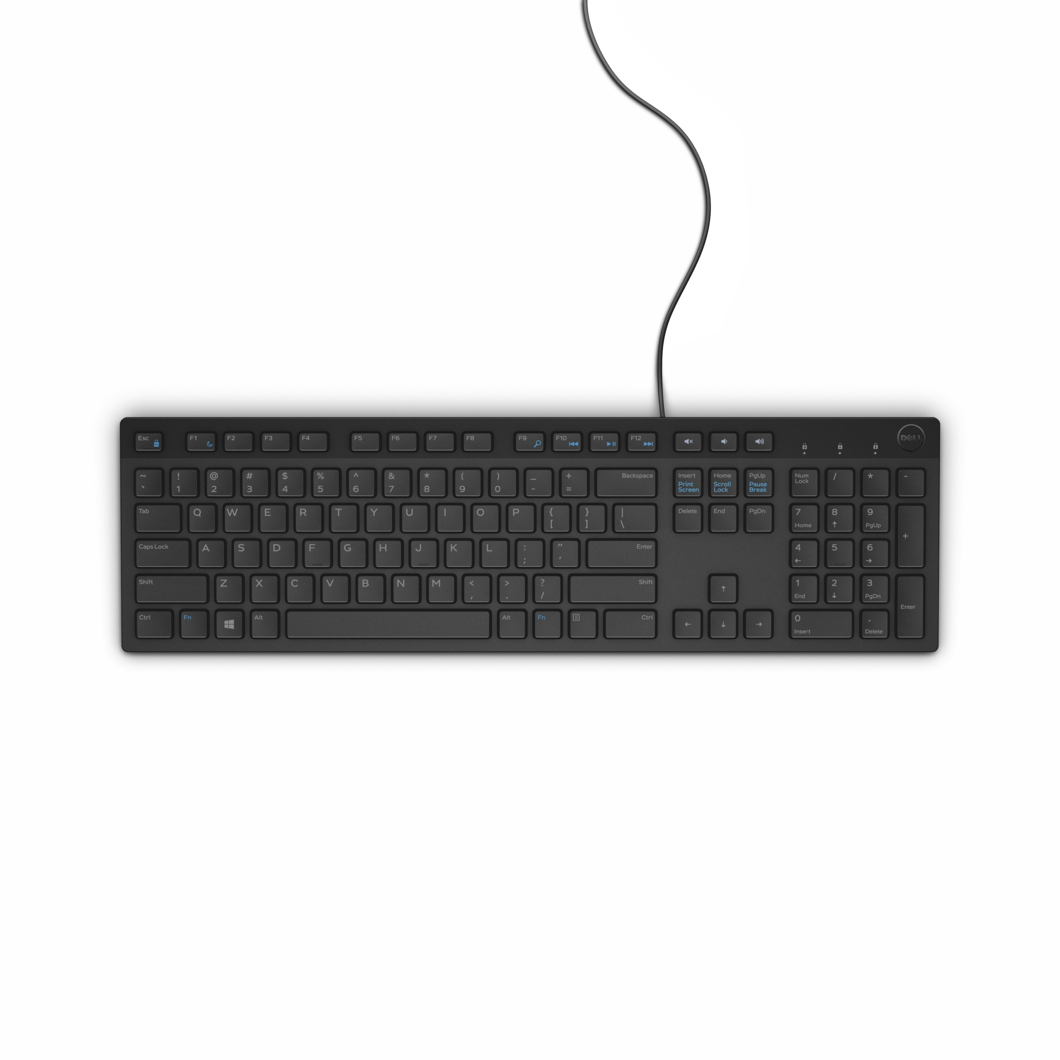 Pilt Dell | KB216 | Standard | Wired | RU | Black | 503 g | Numeric keypad