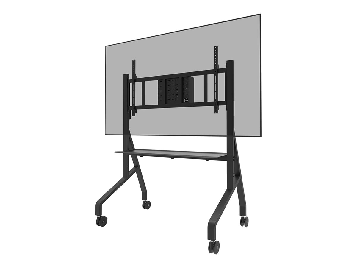 Pilt Neomounts Floor stand | FL50-575BL1 TV trolley | Adjustable Height | 65-110 " | Maximum weight (capacity) 125 kg | Black