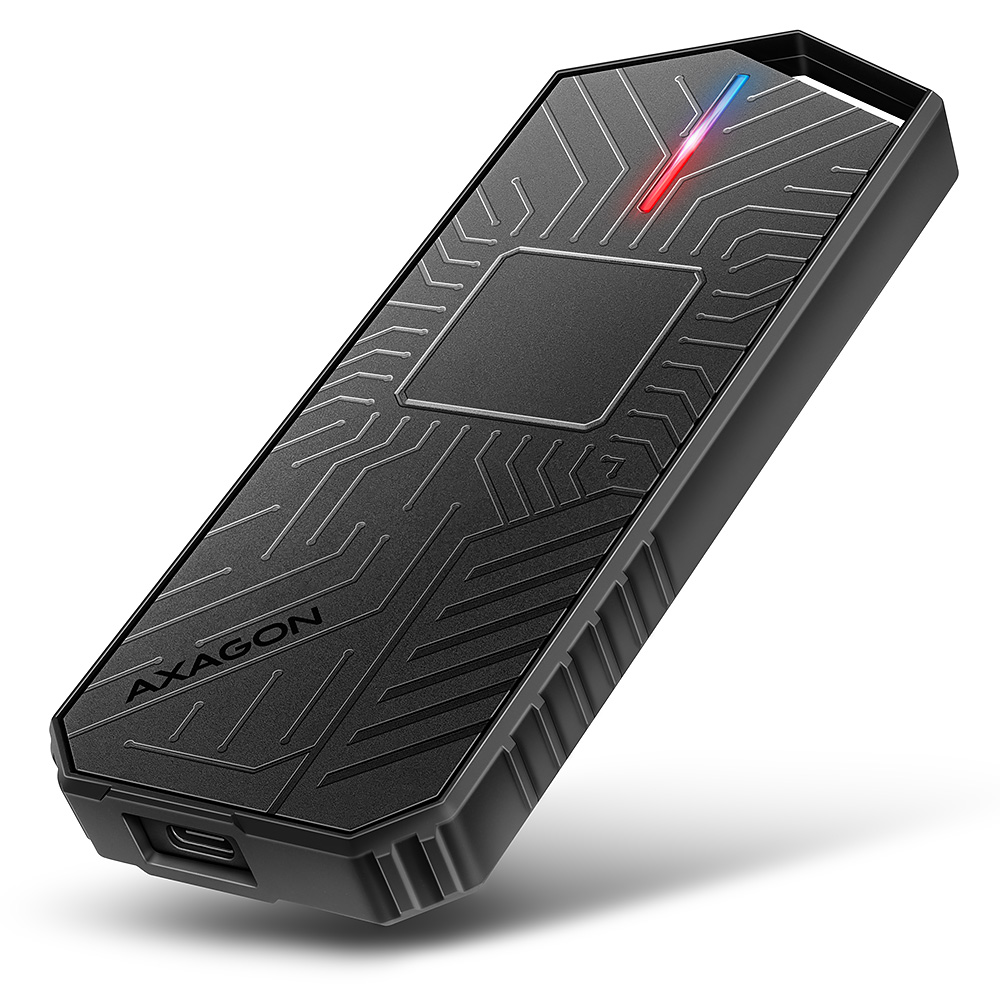Pilt AXAGON USB-C 10Gbps - M.2 NVMe and SATA SSD GAME M.2 box | EEM2-GAM