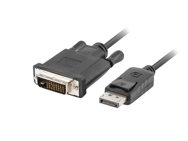 Pilt Lanberg Cable | CA-DPDV-10CU-0018-BK | DisplayPort to DVI-D | 1.8 m