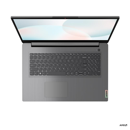 Pilt Lenovo IdeaPad 3 17ABA7 | Arctic Grey | 17.3 " | TN | HD+ | 1600 x 900 pixels | Anti-glare | AMD Ryzen 5 | 5625U | 8 GB | Soldered DDR4 | Solid-state drive capacity 512 GB | AMD Radeon Graphics | Windows 11 Home | 802.11ax | Bluetooth version 5.1 | Keyboard language Nordic | Warranty 24 month(s) | Battery warranty 12 month(s)