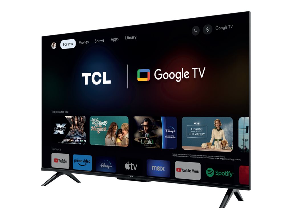 Pilt TCL 4K QLED TV | 43T69C | 43 | Smart TV | Google TV | UHD | Black